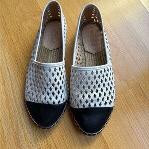 Loeffler Randall Black and White Espadrilles